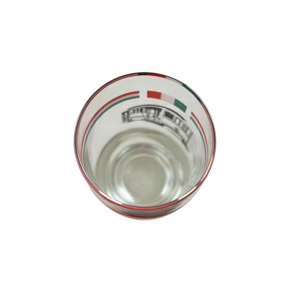 The Old Spaghetti Factory Drinking Glass 6.5" Clear with Logo Colors & Trolley - Picture 2 of 7